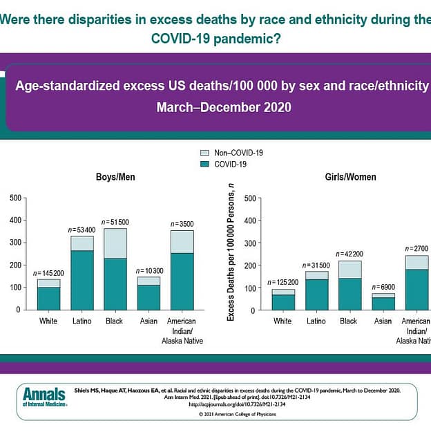 Racial and Ethnic Disparities in Excess Deaths During the COVID-19 ...